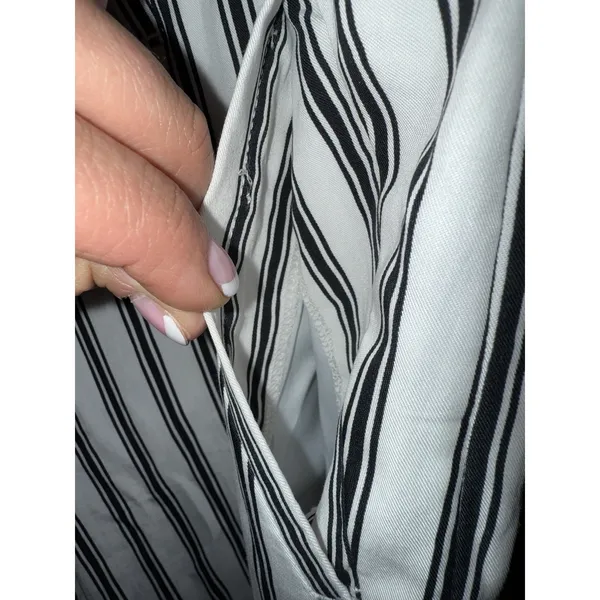 Ann Taylor Loft Striped‎ Summer Pants in Marisa Fit Sz 10 Jasmine Color - Image 2