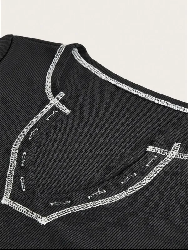 Crop Baby Tee Black Size XS - Image 3