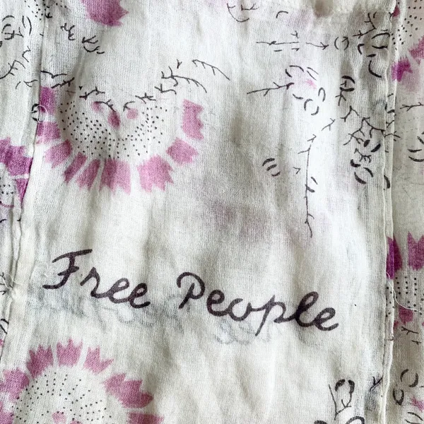 Large Free People Fabric Shopping Tote - Image 2