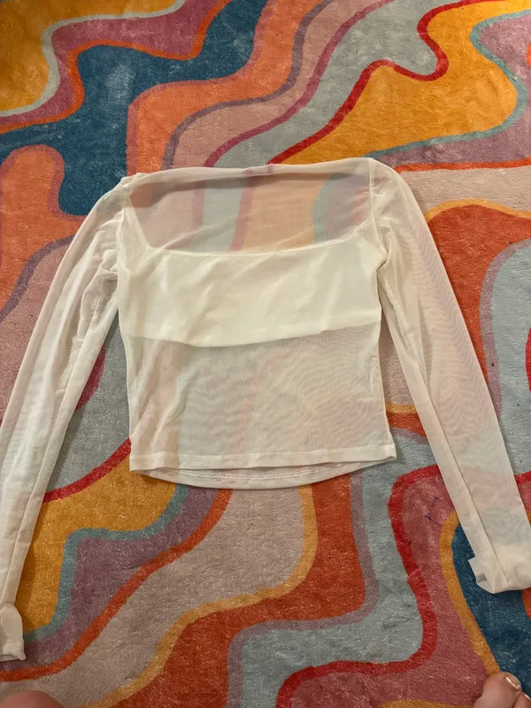 Edikted White Long Sleeve Going Out Top - Image 2