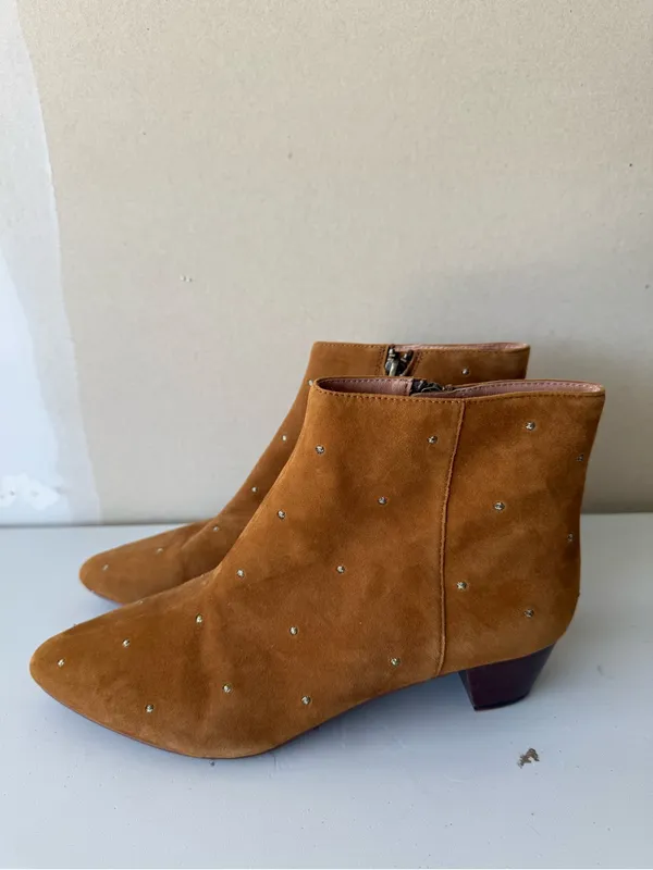 MADEWELL The Bea Boot in Embroidered Suede - Image 4
