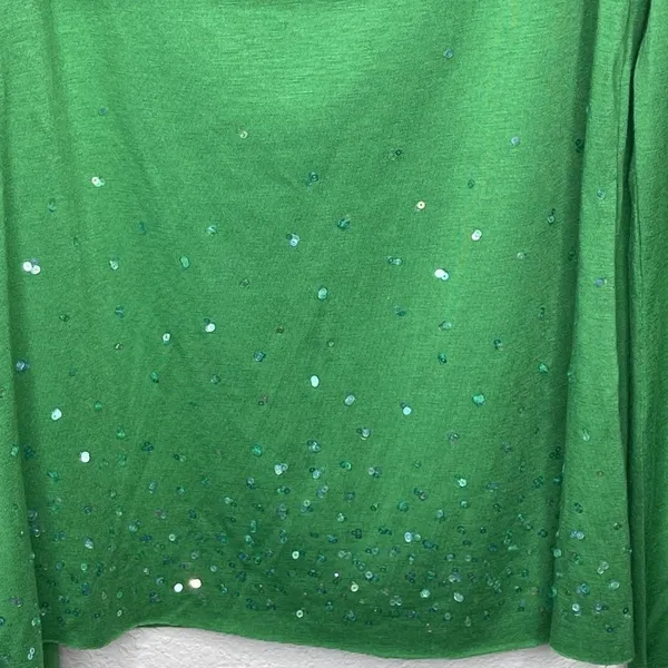 Kudu Off Shoulder Top Sequins Green - Image 5