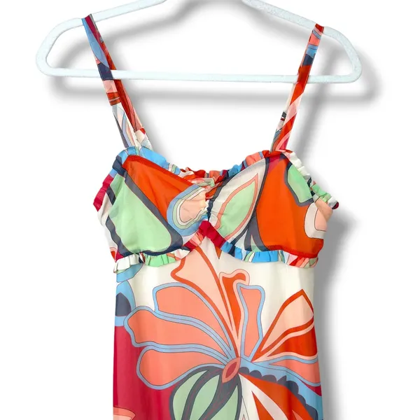 NEW Alexis x Target Limited Edition Multi Floral Vibrant Tiered Maxi Dress XXS - Image 7