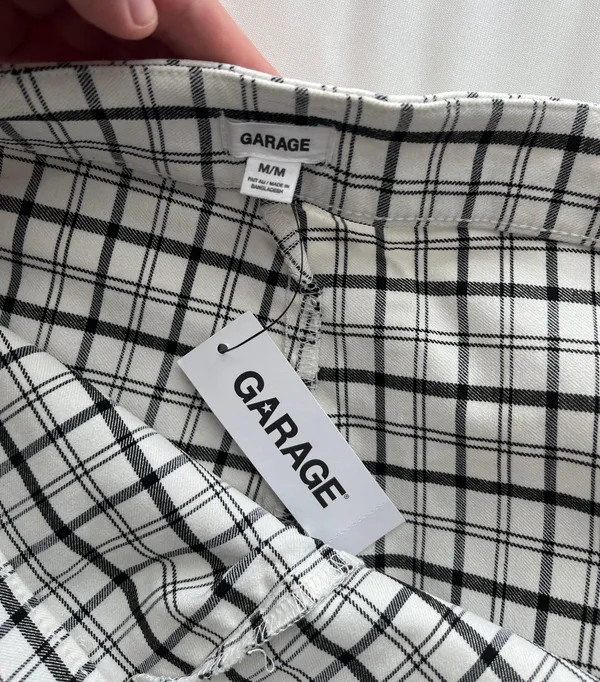 Garage White Plaid Skort - Image 5