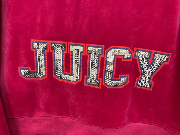 Juicy Couture Velour Hoodie Pink - Image 3