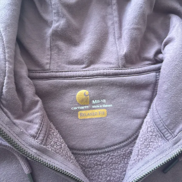 Pink Carhartt zip up hoodie  - Image 4