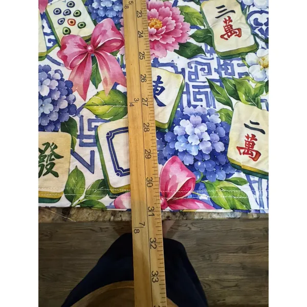 Zumbamboo Mahjong in Bloom Bamboo Women Short Sleeve Short Pajama Set Size XL - Image 9