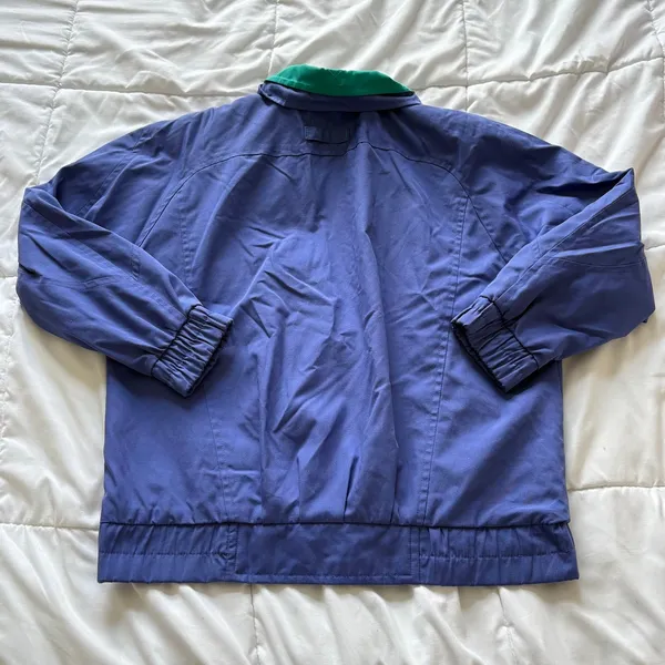 Vintage 80s London Fog Purple Teal Bomber Jacket Windbreaker Size 4 Streetwear - Image 10