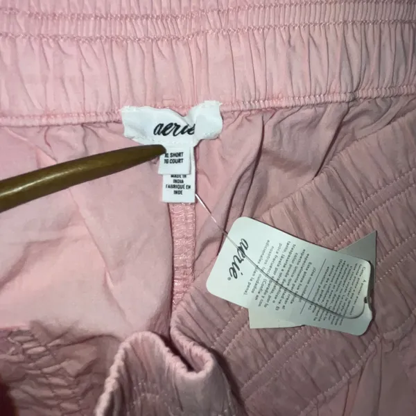 Aerie NWT Women's Cargo Pants Pink Wide Leg Cotton Casual Gorpcore XL Short - Image 4