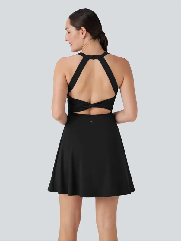 Halara Flare Low Support Dance Active Dress-Longer Length-Easy Peezy Edition - Image 3