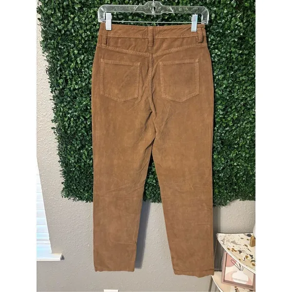 NEW Faherty Womens Corduroy Pants Size 27 Brown Stretch Cord Julianne Pant 2 - Image 4