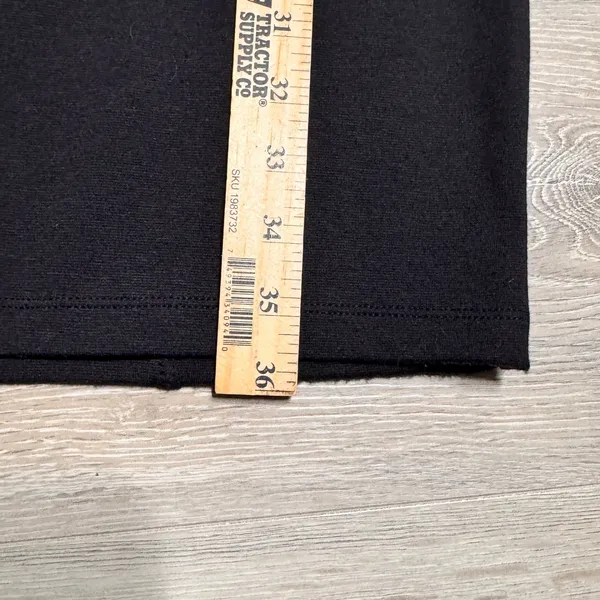 NWT Athleta Illusion Dress Black Short Sleeve V Neck Sheath Knee Length Medium M - Image 10