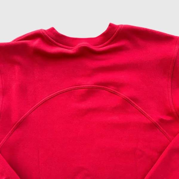 Lululemon All Yours Crewneck Sweatshirt Red Long Sleeve Pullover Women's Size 4 - Image 8