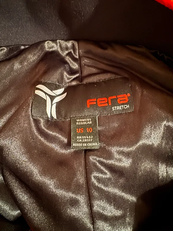Red High Rise Fera Stretch Ski Pants Size 10 - Image 5