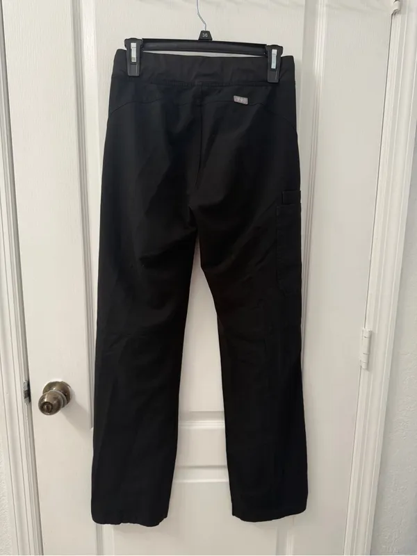 Figs Kade Cargo Black Scrub Trousers (Size XS/T) - Image 7