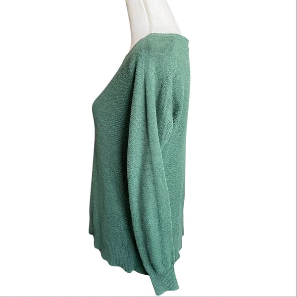 American eagle green crew neck sweater preppy goblin core granola girl academia - Image 2