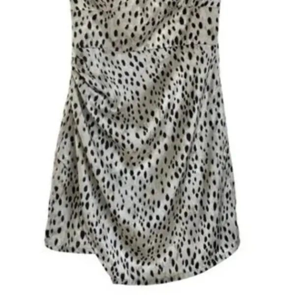 NWT Zara Animal Leopard Print Mini Dress‎ Cross Strap Sz. XS - Image 3
