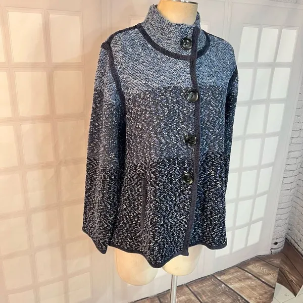 🔥5/$25 sale🔥 Orvis Blue Button Down Long Sleeve Cardigan Sweater Size Large - Image 2
