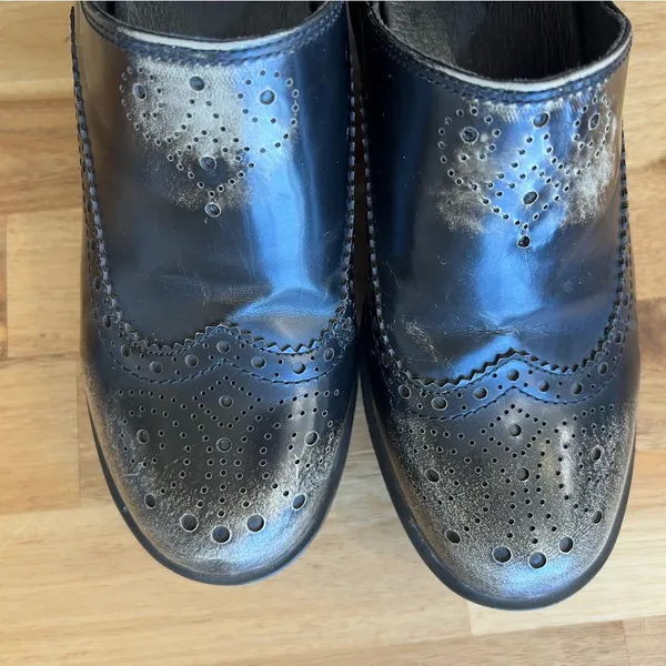Ariat Women’s Black Leather Wingtip Slip-On Shoes Size 7.5 - Image 8