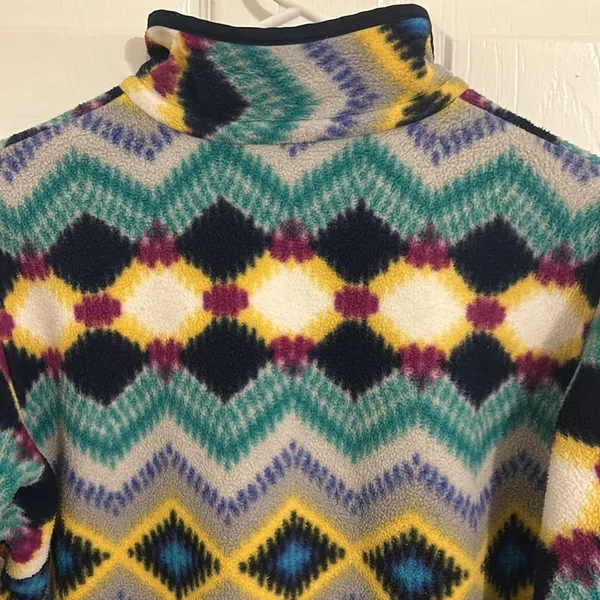 Patagonia Pullover Synchilla Snap T Blue Timber Twist Fleece Pullover Size Small - Image 11