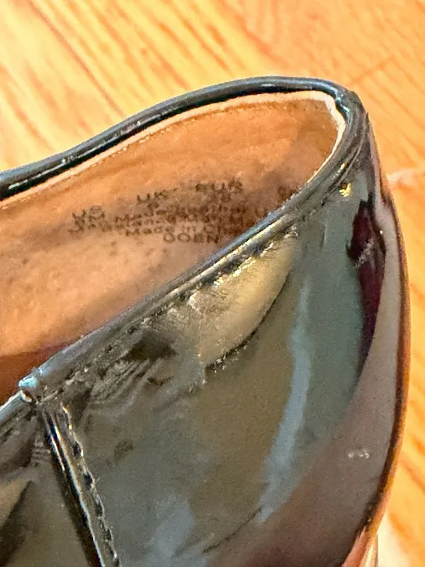 Franco Sarto Coen Black Patent Leather Leopard Print Loafers Workwear Business 8 - Image 5