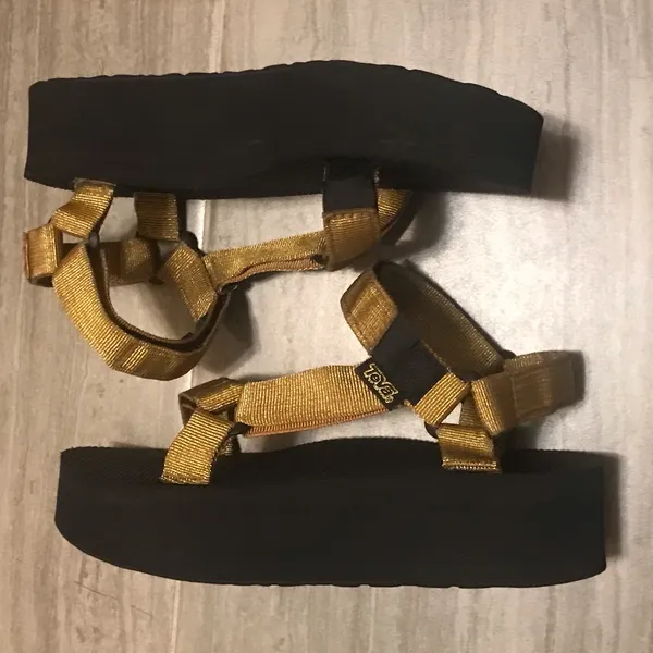 Teva Gold Platform Sandals - Image 8
