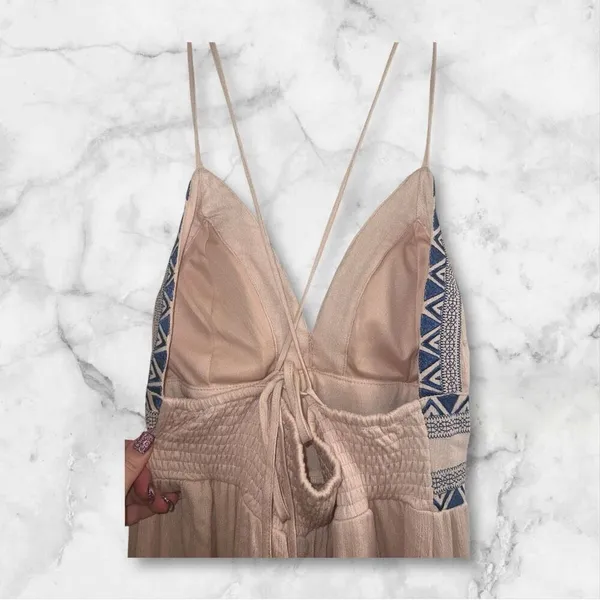 ✨Lulus Giza Blush Pink Embroidered Sz XLarge Maxi Dress✨ - Image 8