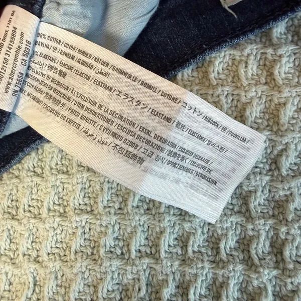 Abercrombie & Fitch Denim Cutoff Micro Booty Shorts 4 27 Y2K 2010 Low Rise Jean - Image 5