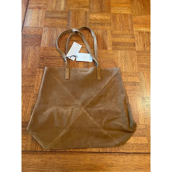MANGO SUEDE LEATHER SHOPPING BAG - Image 5