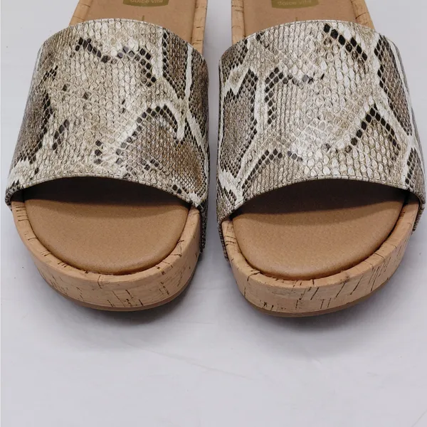 Dolce Vita Womens Wedge Platform Sandals Size 10 Snake Print Y2K Boho Cork Heel - Image 8