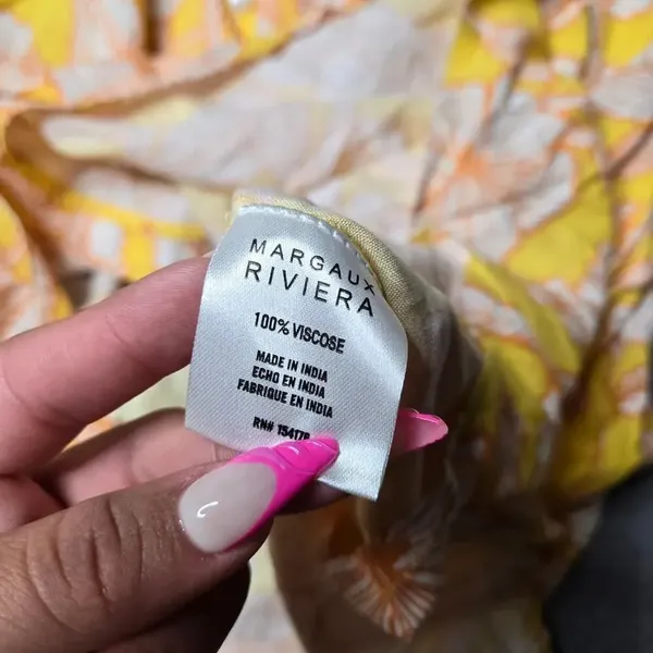Margaux Riviera Yellow Floral Midi Dress‎ - Image 6