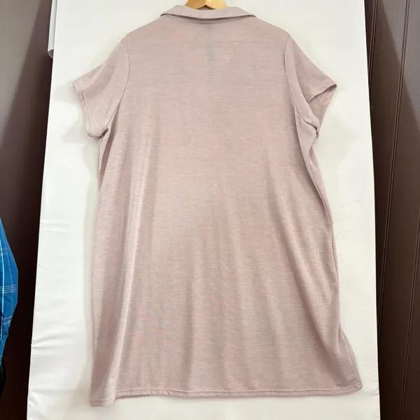 Coco + Carmen Mauve Pink‎ Polo Dress Short Sleeve Knit Shift XXL NEW - Image 2