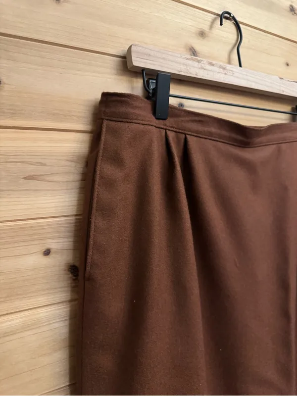 Vintage NWT Pendleton Large Wool Camel Midi Skirt Fall Cottagecore Deadstock - Image 2