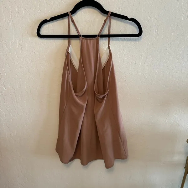 Brown & white women's tank top - Image 4