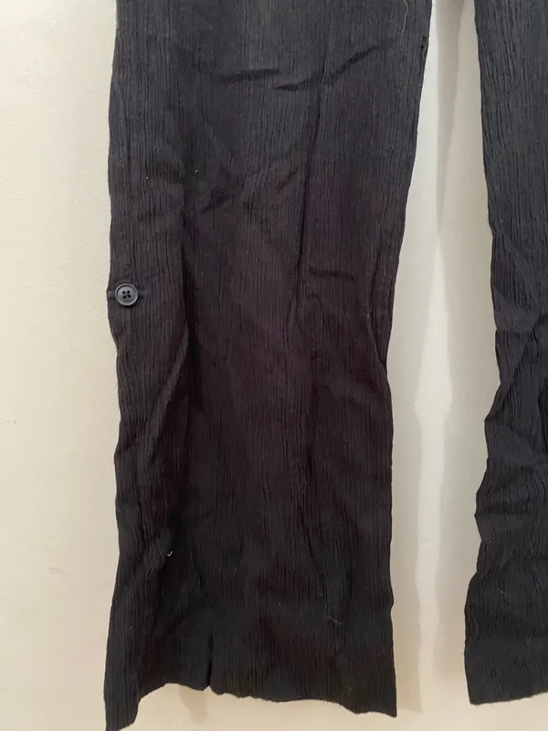 Women’s Black Drawstring Linen - Image 3