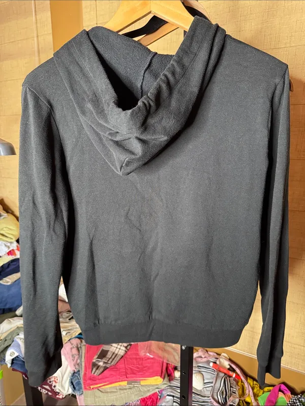 PINK Victoria’s Secret Black Logo Pullover Hoodie Sweatshirt Size Medium - Image 8