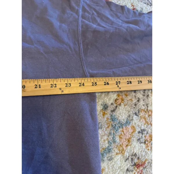 Vintage Purple Snowman Embroidered Crewneck Sweatshirt Winter Pullover Christmas - Image 3
