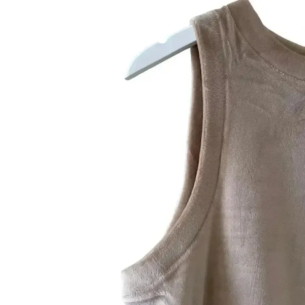Skims Velour Crew Neck Tank Sienna Brown Crop Boxy Sleeveless SZ XL #1471 - Image 10