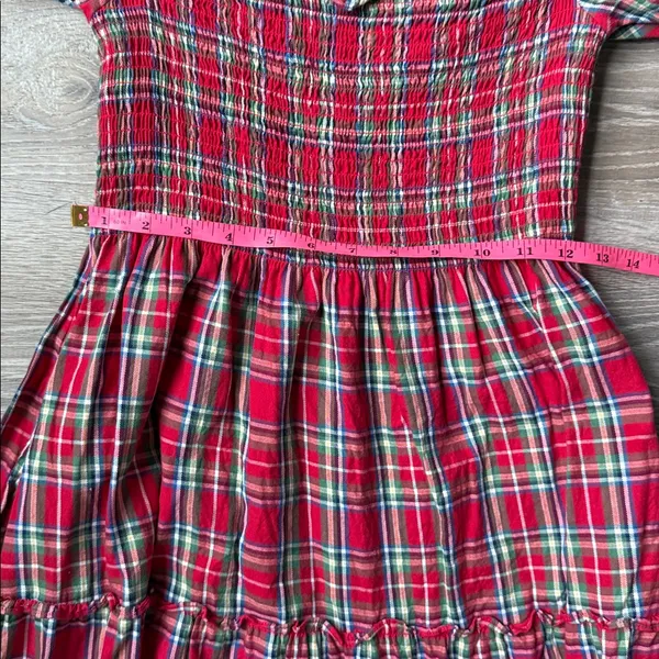 Hill House Red Tartan Nesli Nap Dress XS - Image 12