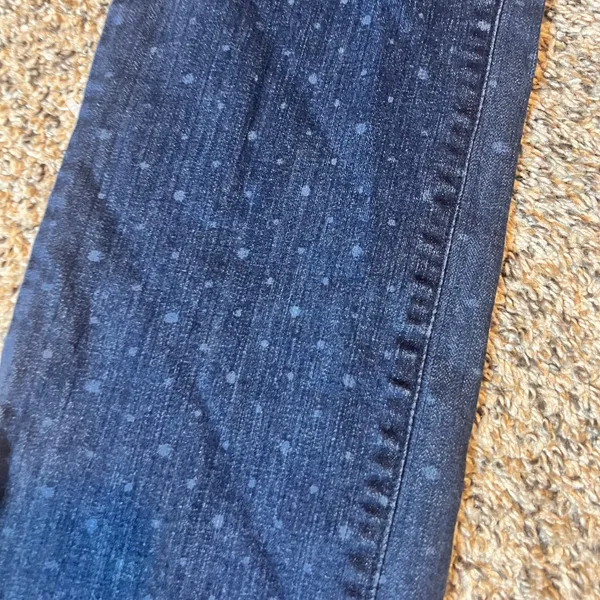 NYDJ Skinny Jeans Women Size 8 Dark Wash Polka Dot Lift Tuck Technology‎ - Image 2