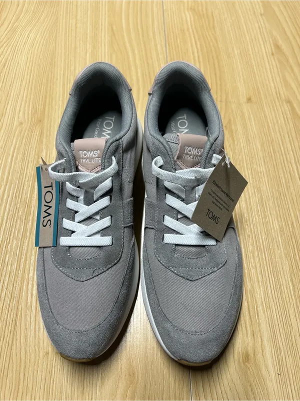 TOMS TRVL LITE Retro Water Repellent Grey Sneakers Women’s 9.5 NWT - Image 9