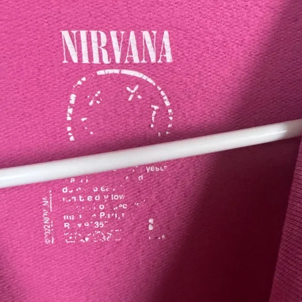 Nirvana Band Pink Sweatshirt size L - Image 3