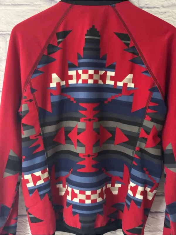 Lauren Ralph Lauren Active Puffer Fleece Jacket With Native Print Womens Size XL - Image 9