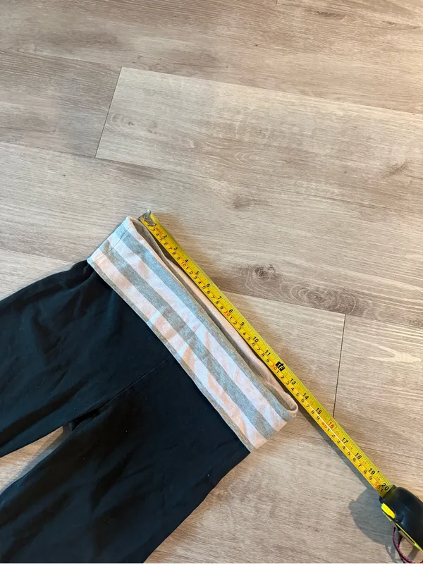Victoria's Secret Y2K Vintage Fold Over Flare Leggings - Image 3