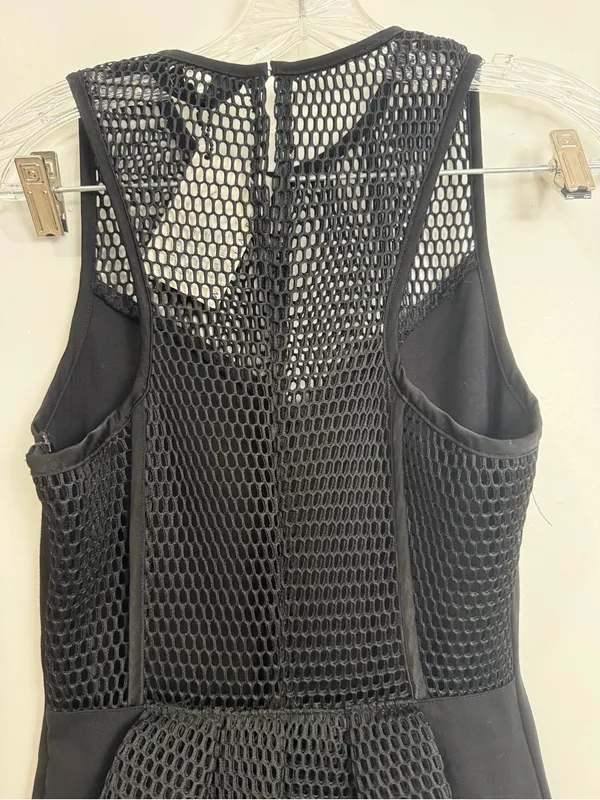 Elliatt Black Mesh-Inset Bodycon Dress - Image 7