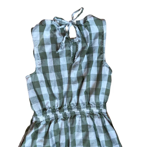 Sleeveless Fit and Flare Green Gingham Maxi Dress 🔥 - Image 3
