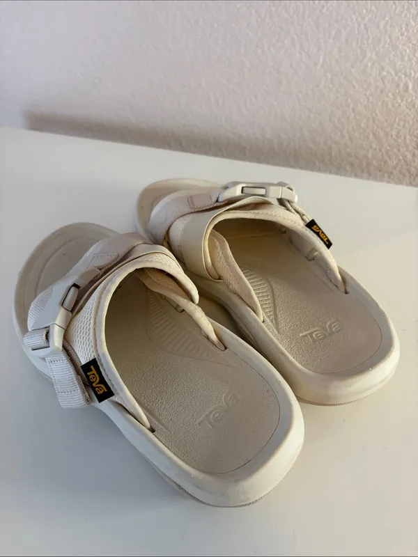 Teva Women’s Slides Sandals Hurricane Cream Beige Neutral Size 5 - Image 3