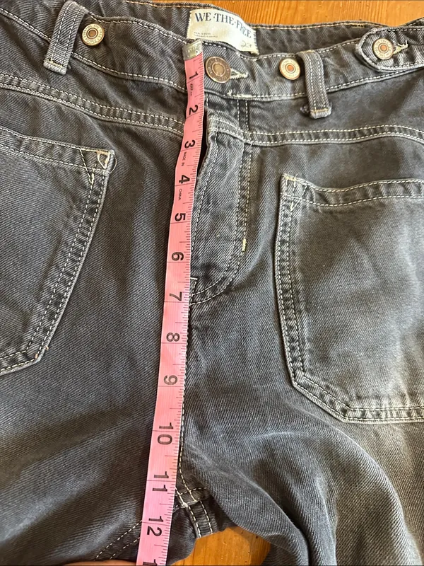 We The Free Charcoal Wide-Leg Patch Pocket Jeans - Image 10