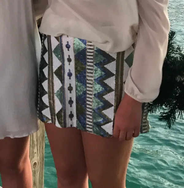 AQUA Sequin Skirt - Image 8