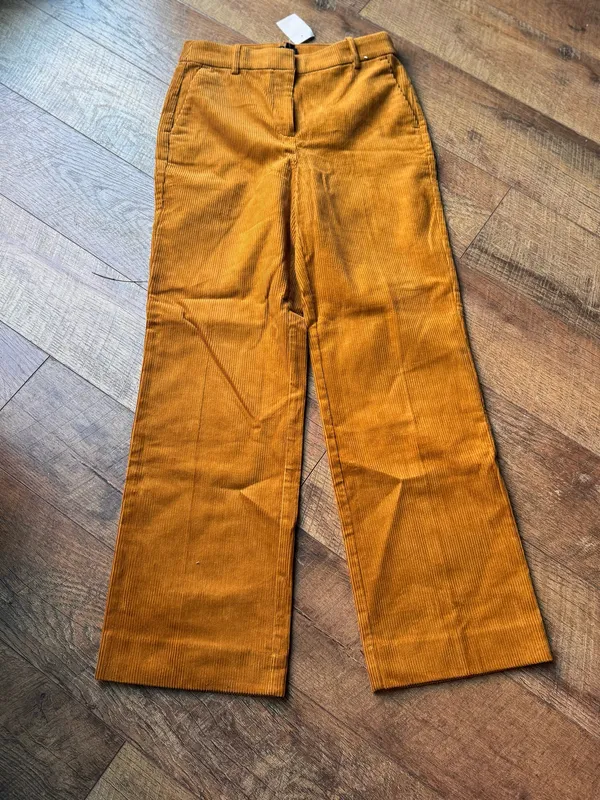 NWT J.Crew Cognac Corduroy Wide Leg Pants Size 2 - Image 3